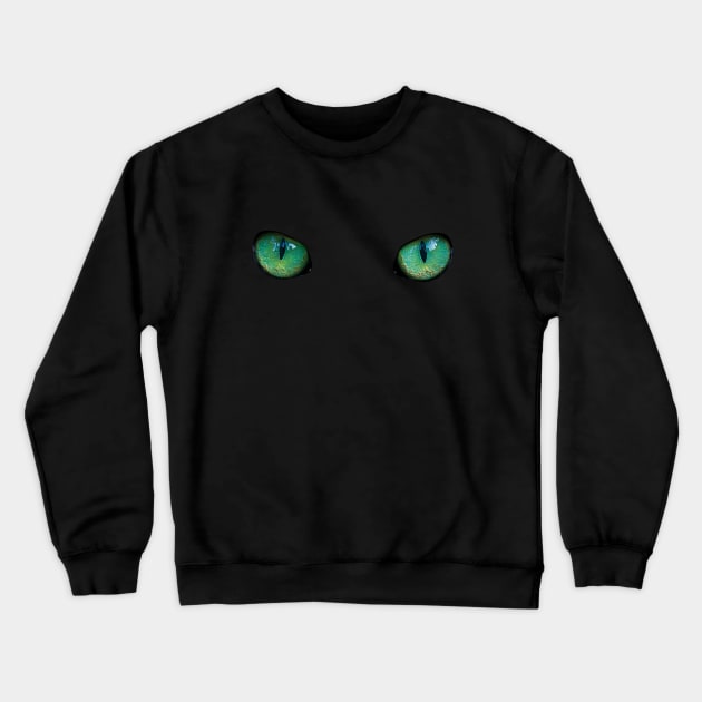 Cat eyes (Cheshire cat style)- Catshirt - Cats lover / Animals lover / Vegan - gift idea Crewneck Sweatshirt by Vane22april